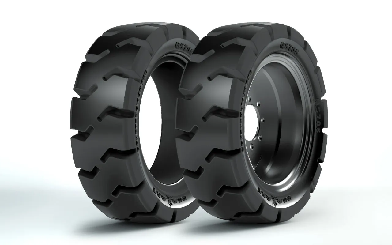 14-17.5 (36x14-20) Solid Tire Only, Maxam MS706 L5, Traction Non-Aperture, V53525