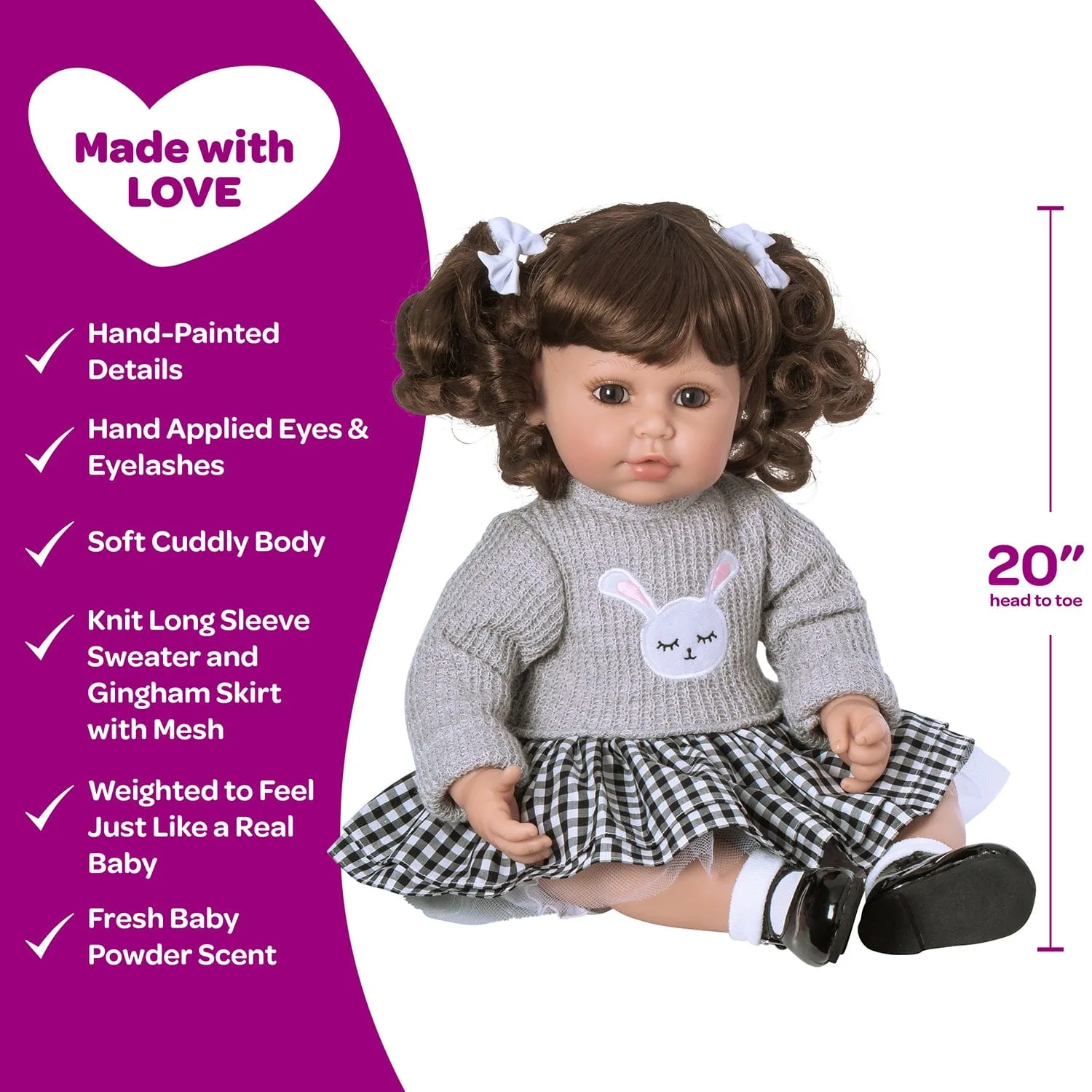Adora Toddlertime Preppy Baby Doll, Doll Clothes & Accessories Set