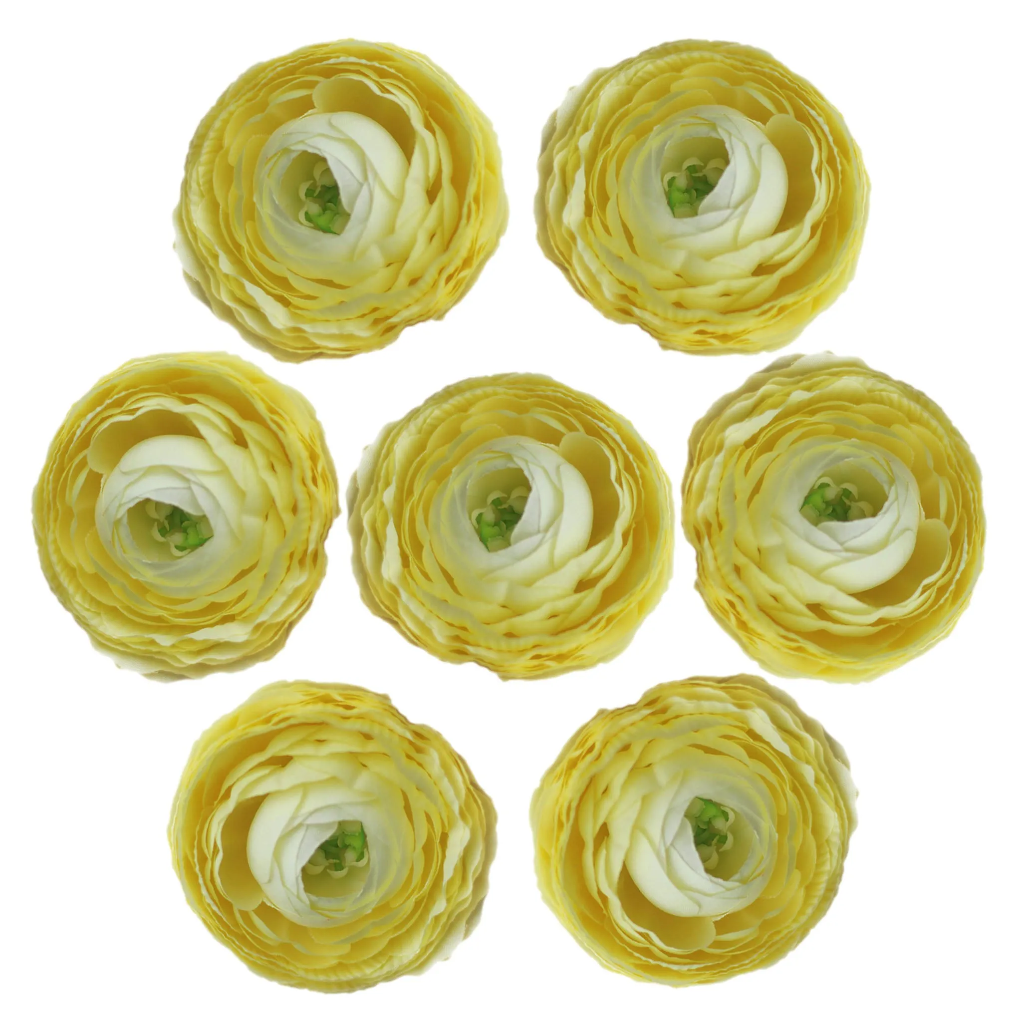 Artificial Ranunculus Flower Heads 50 Bulk
