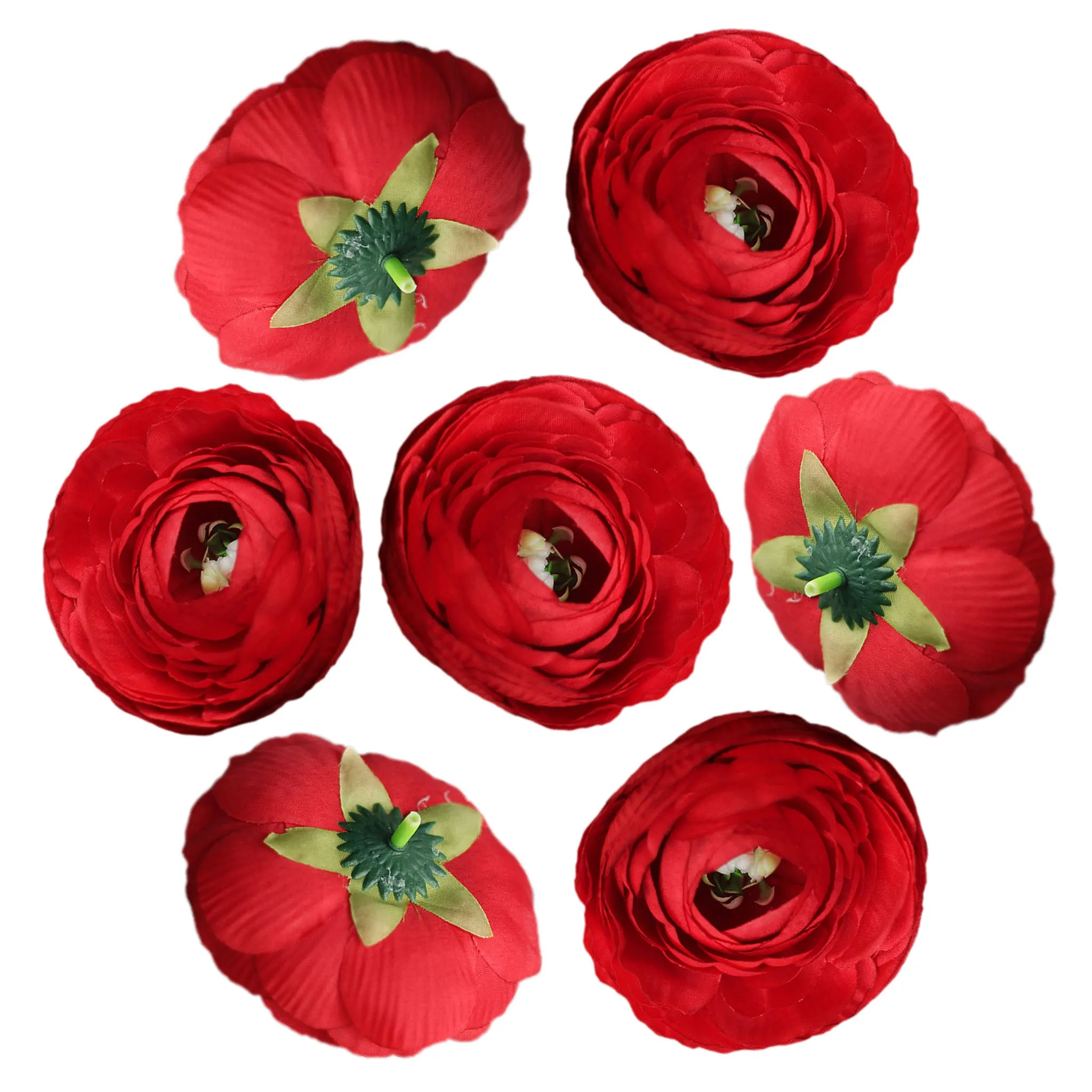 Artificial Ranunculus Flower Heads 50 Bulk