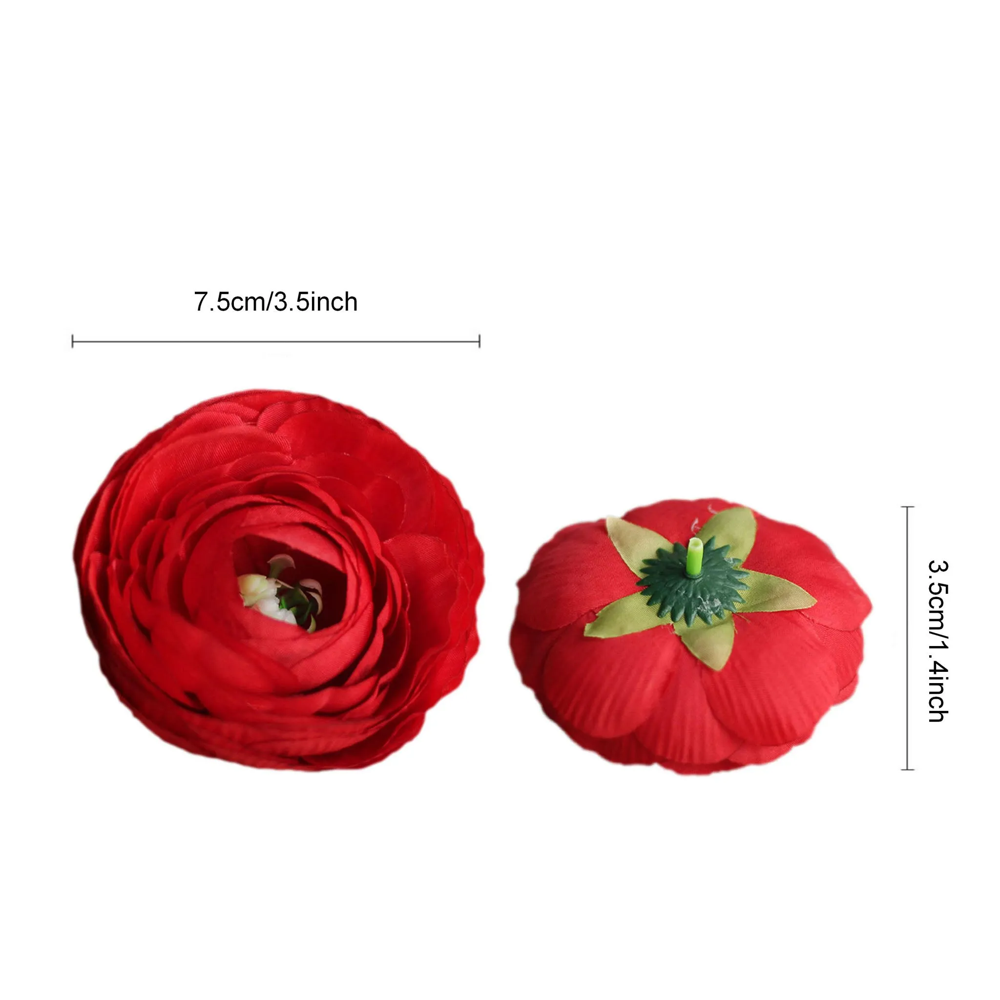 Artificial Ranunculus Flower Heads 50 Bulk