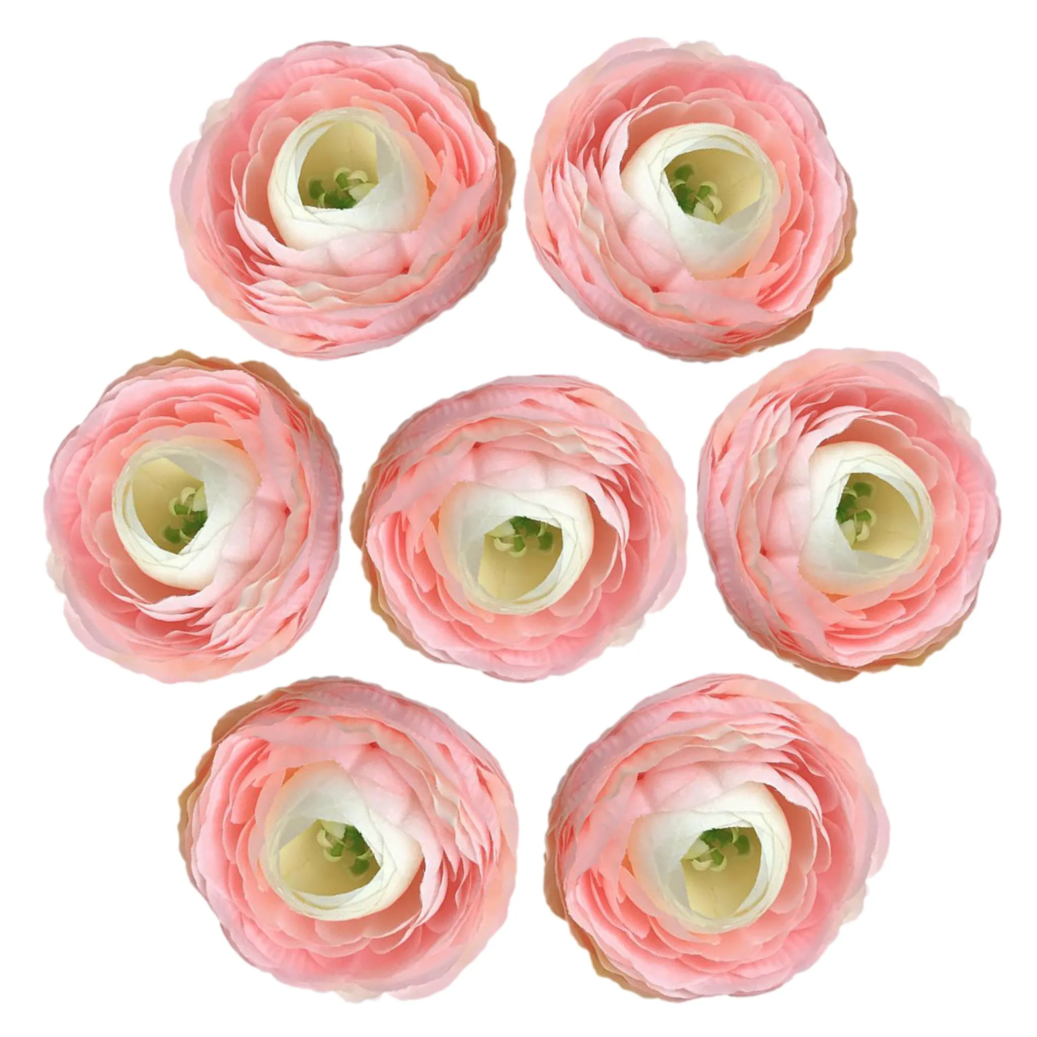 Artificial Ranunculus Flower Heads 50 Bulk