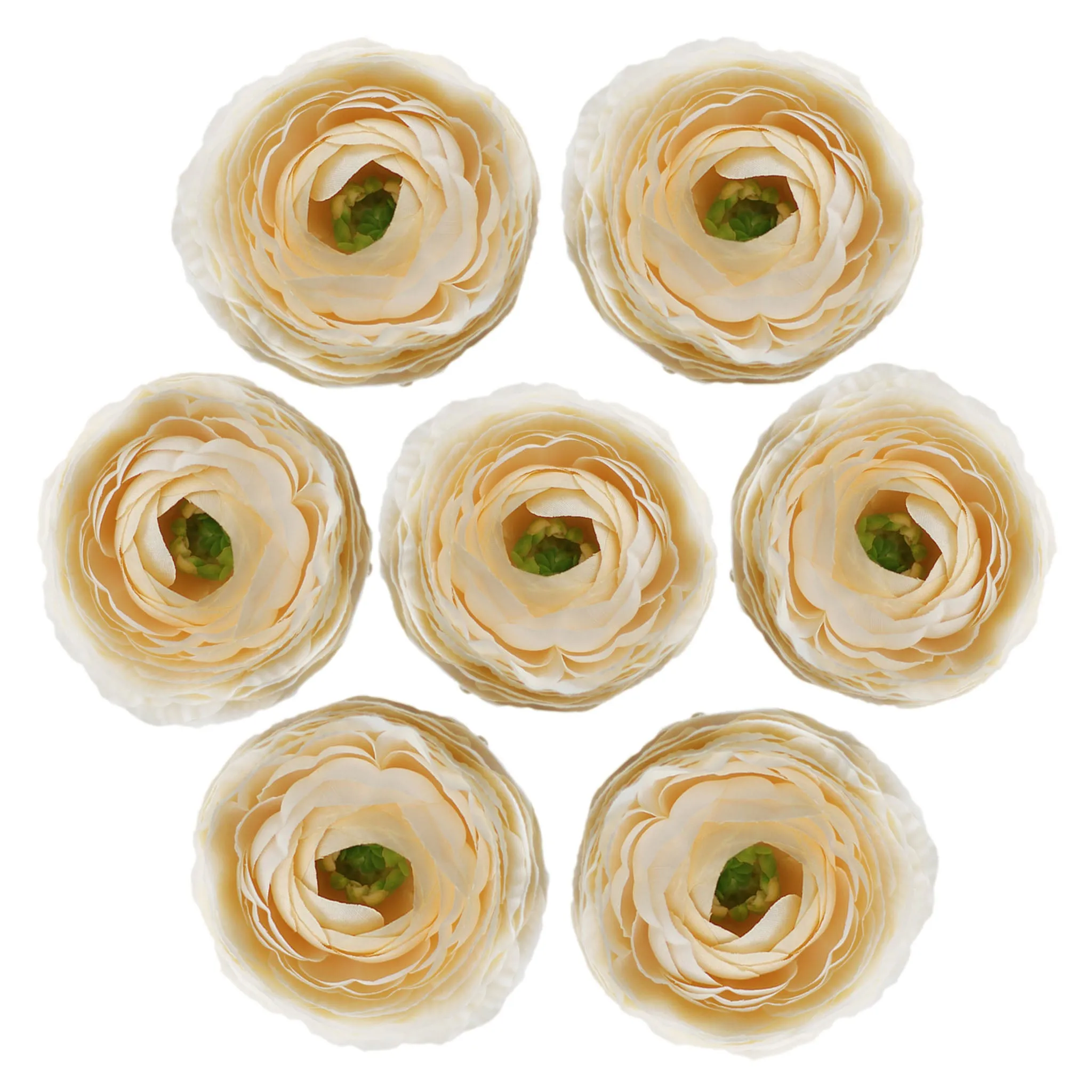 Artificial Ranunculus Flower Heads 50 Bulk