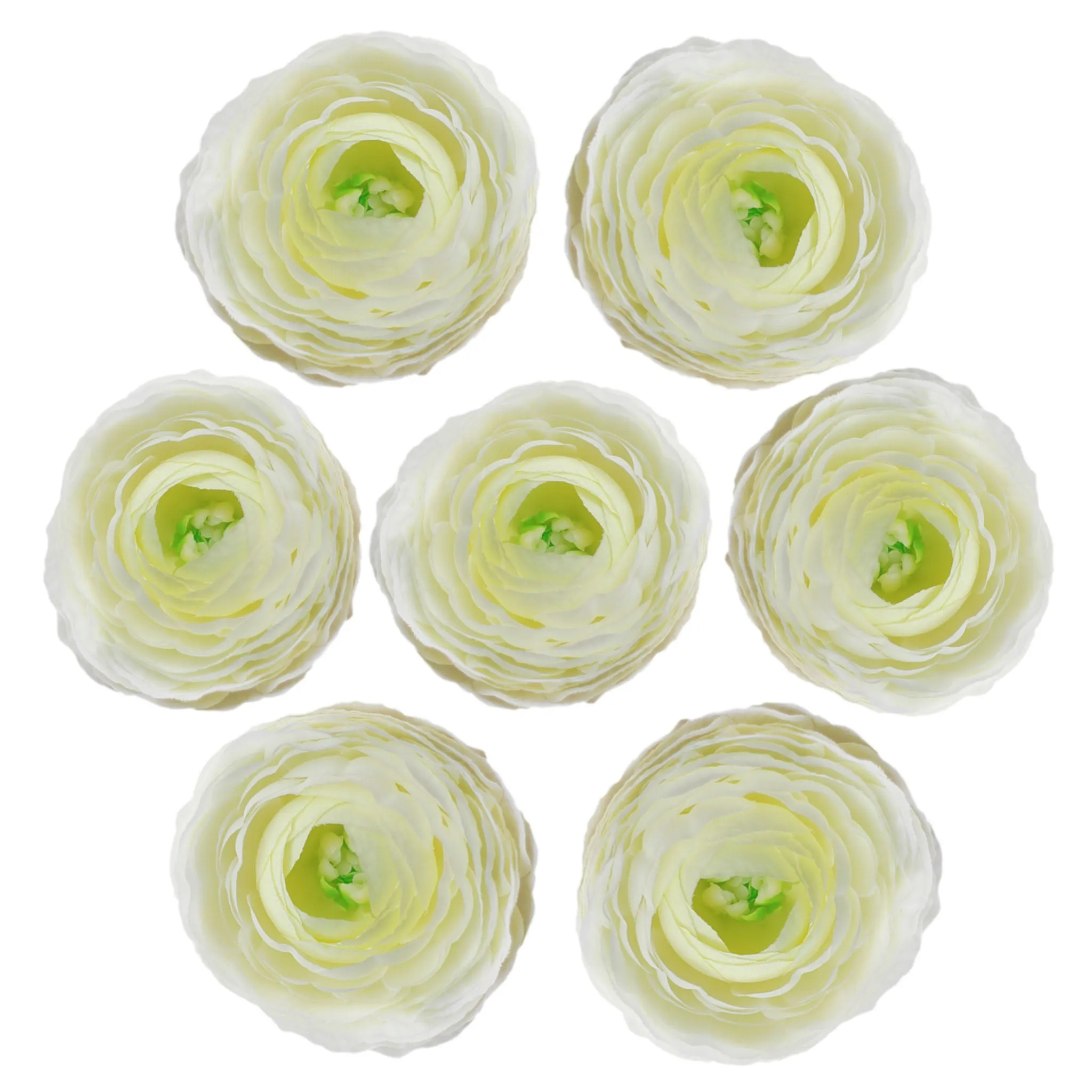 Artificial Ranunculus Flower Heads 50 Bulk