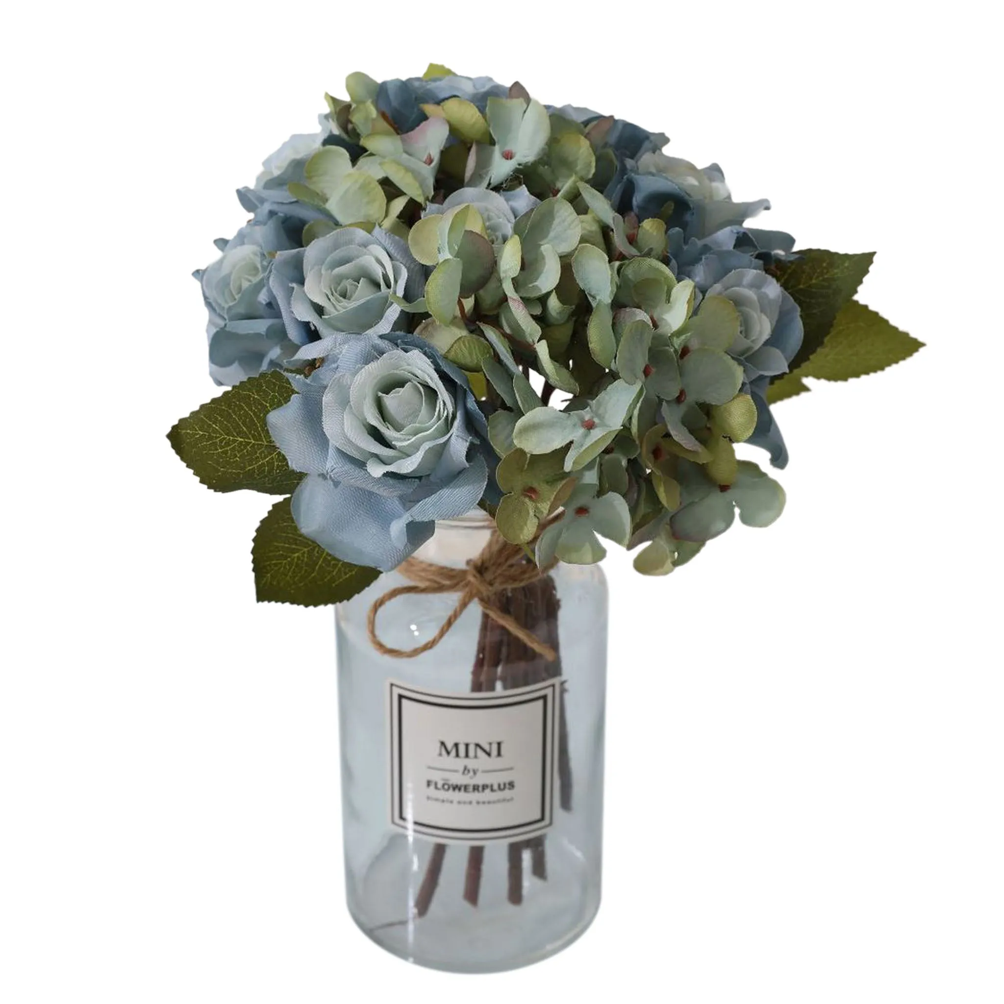 Artificial Silk Hydrangea Rose Mixed Bouquet