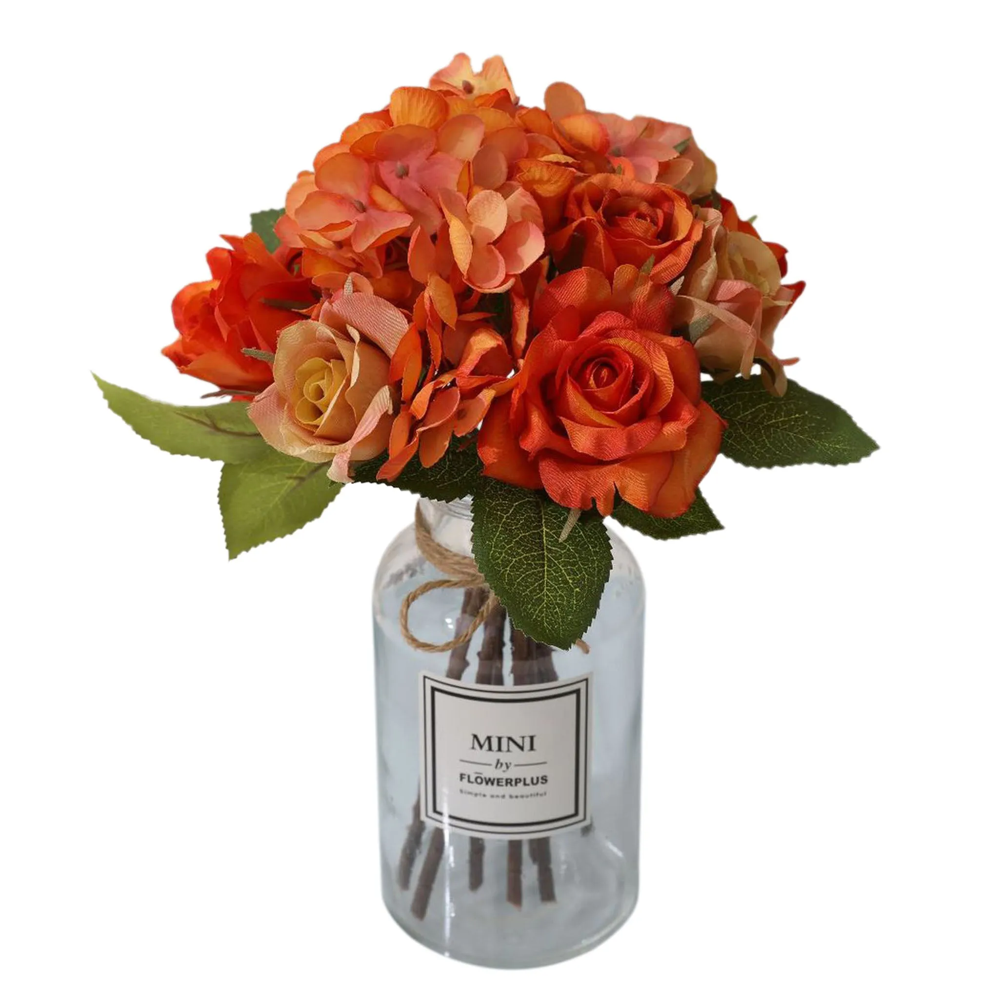 Artificial Silk Hydrangea Rose Mixed Bouquet