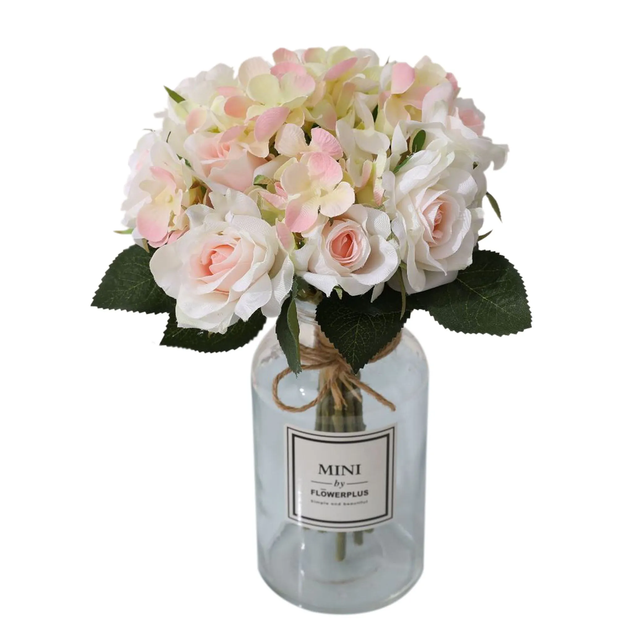Artificial Silk Hydrangea Rose Mixed Bouquet