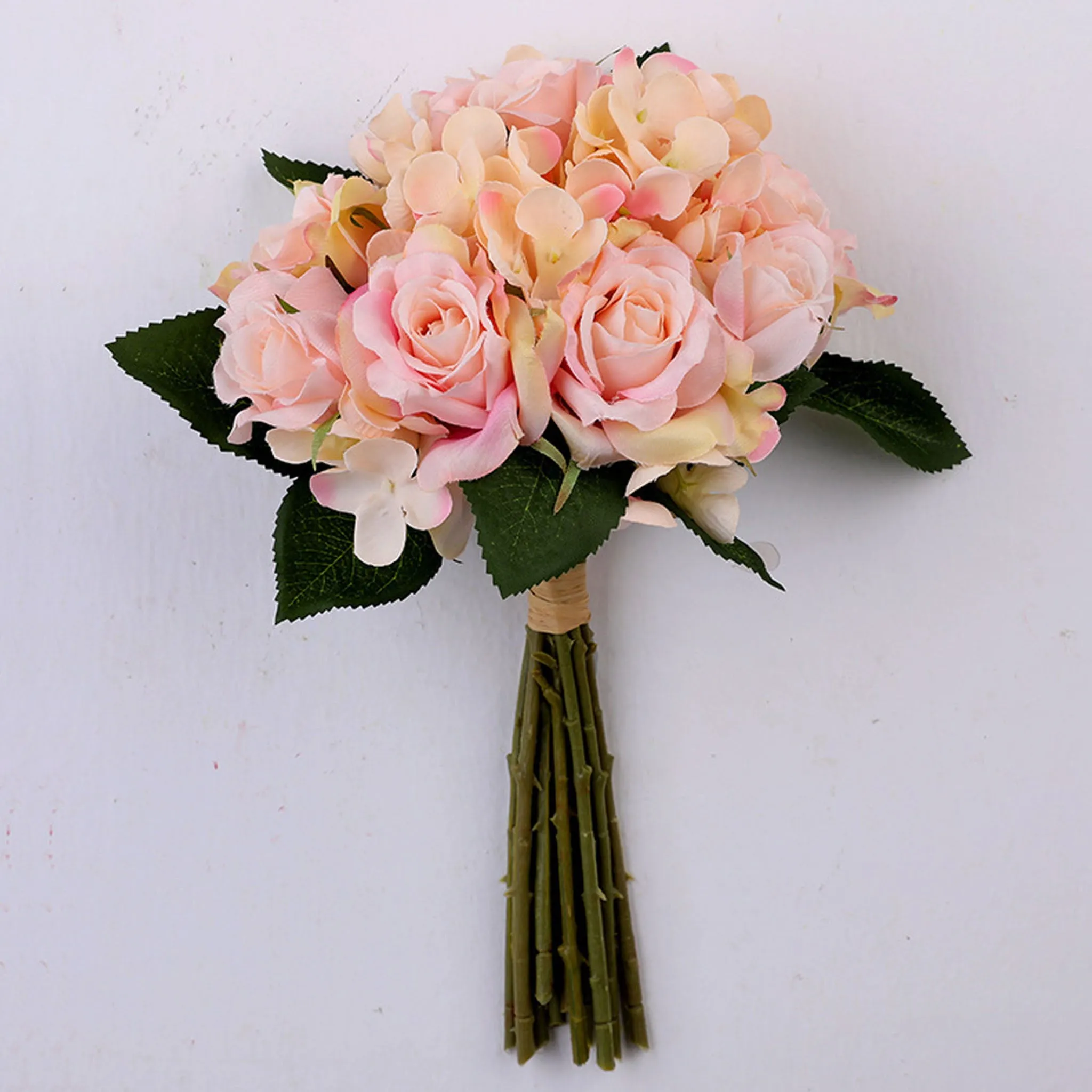 Artificial Silk Hydrangea Rose Mixed Bouquet