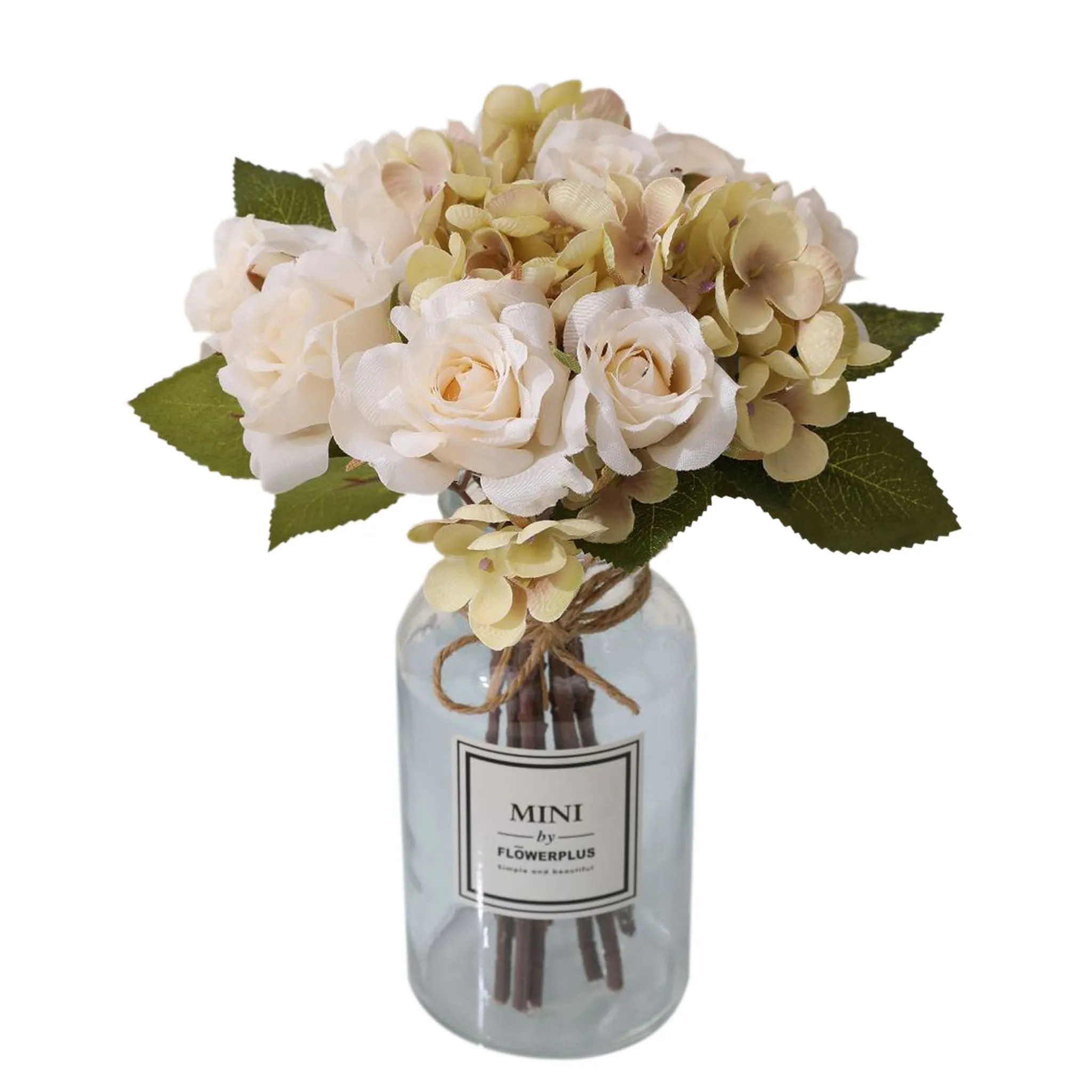 Artificial Silk Hydrangea Rose Mixed Bouquet