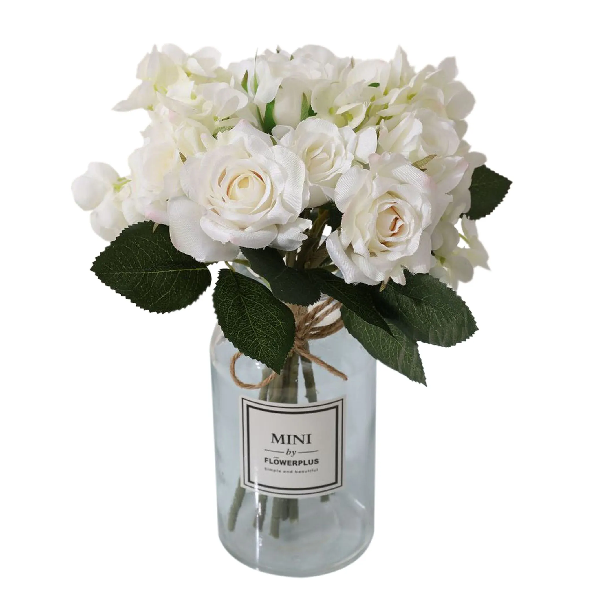 Artificial Silk Hydrangea Rose Mixed Bouquet