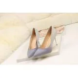 Autumn Gradient Color Pointed Stiletto Super High Heel Shoes