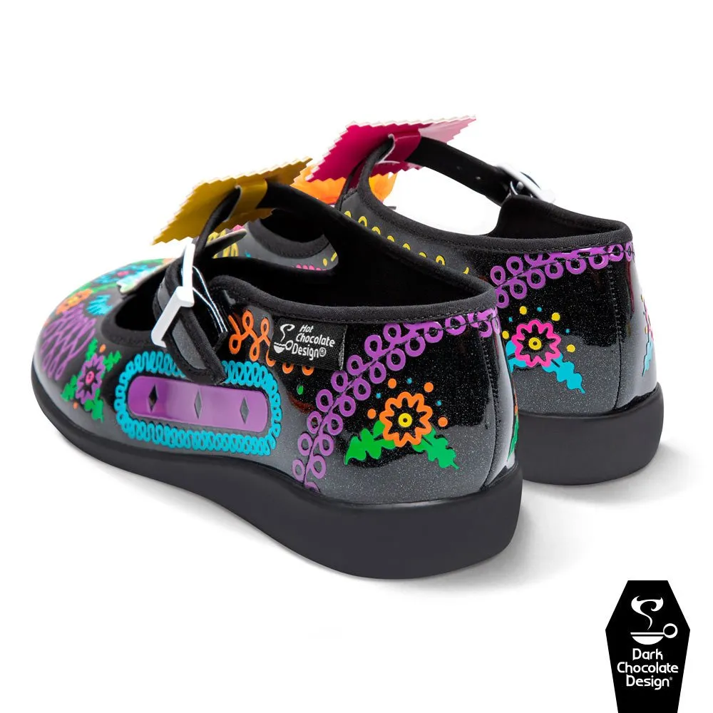 Chocolaticas® SUGAR SKULL Women's Mary Jane Flat