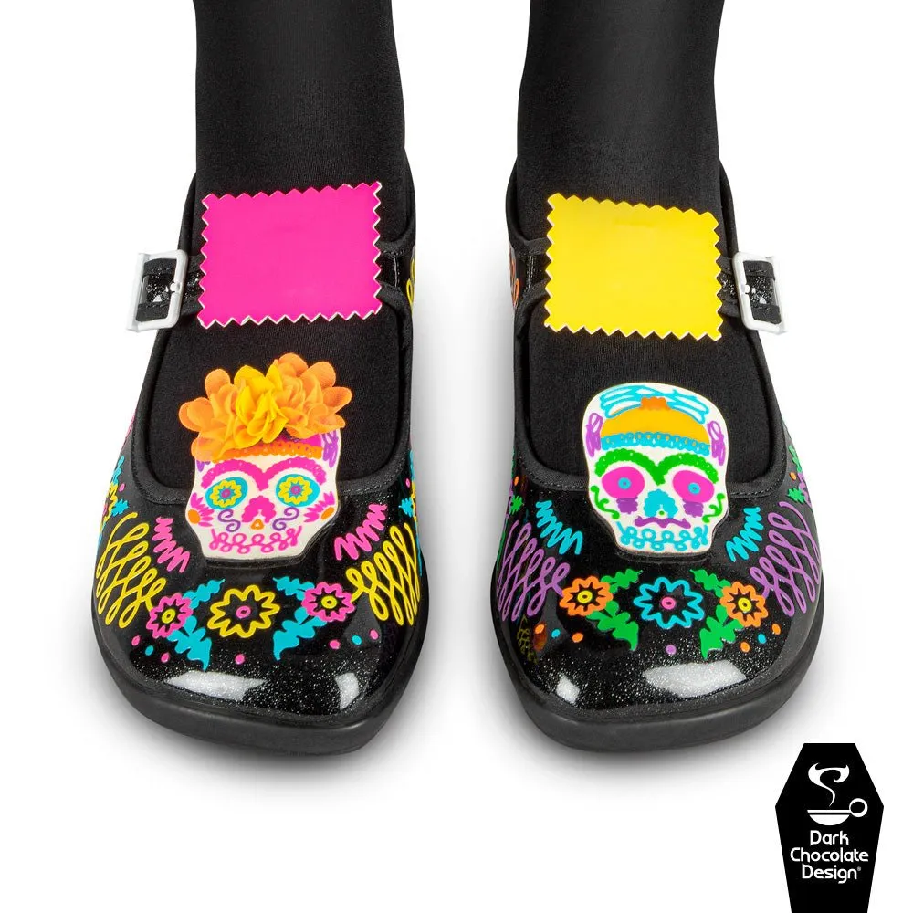 Chocolaticas® SUGAR SKULL Women's Mary Jane Flat