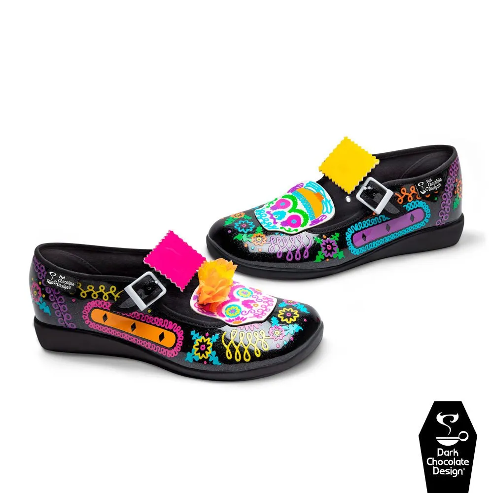 Chocolaticas® SUGAR SKULL Women's Mary Jane Flat
