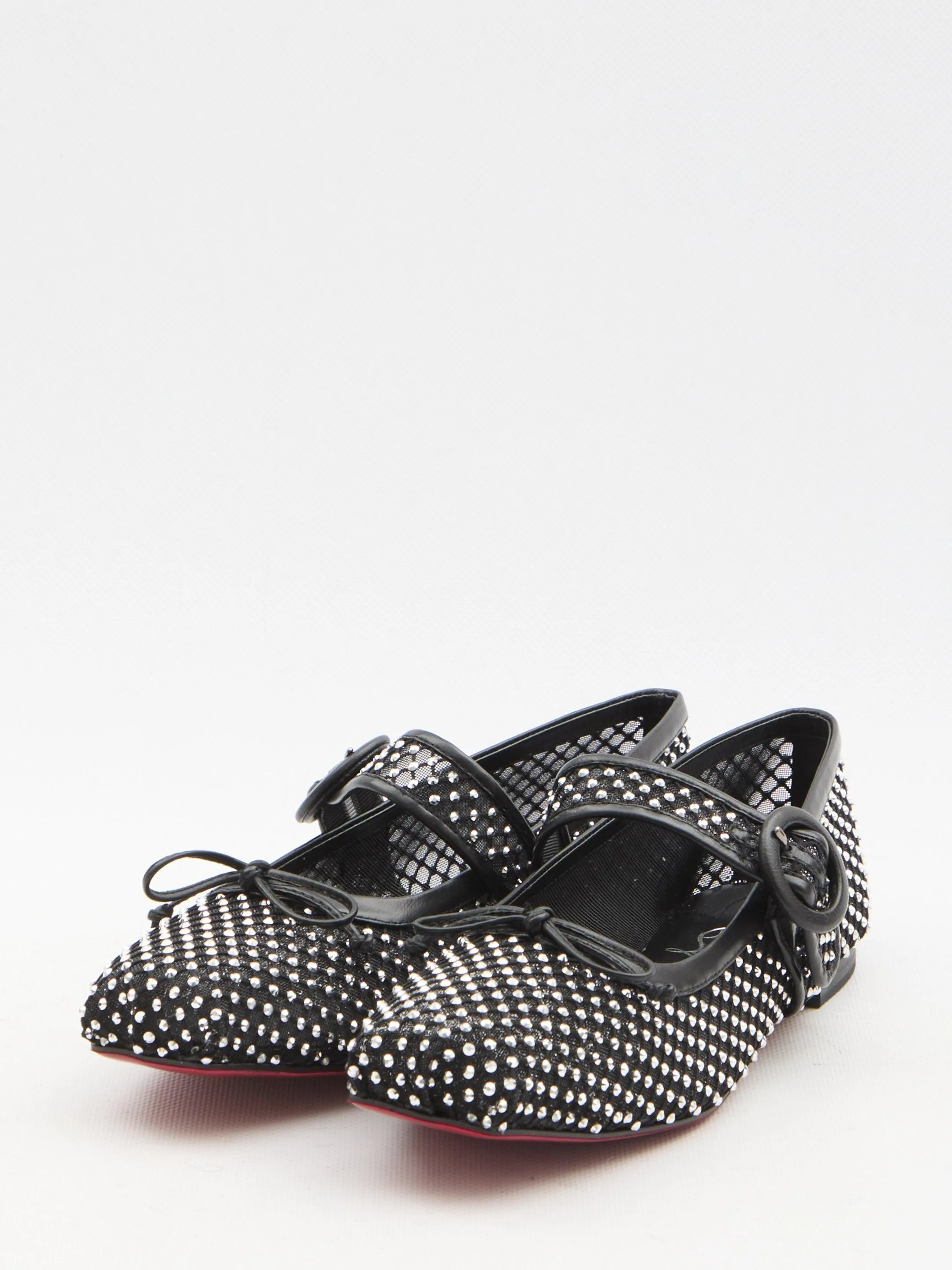 Christian Louboutin Mamastrapitina Crystal  Ballerinas Flats