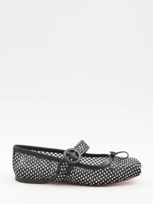 Christian Louboutin Mamastrapitina Crystal  Ballerinas Flats