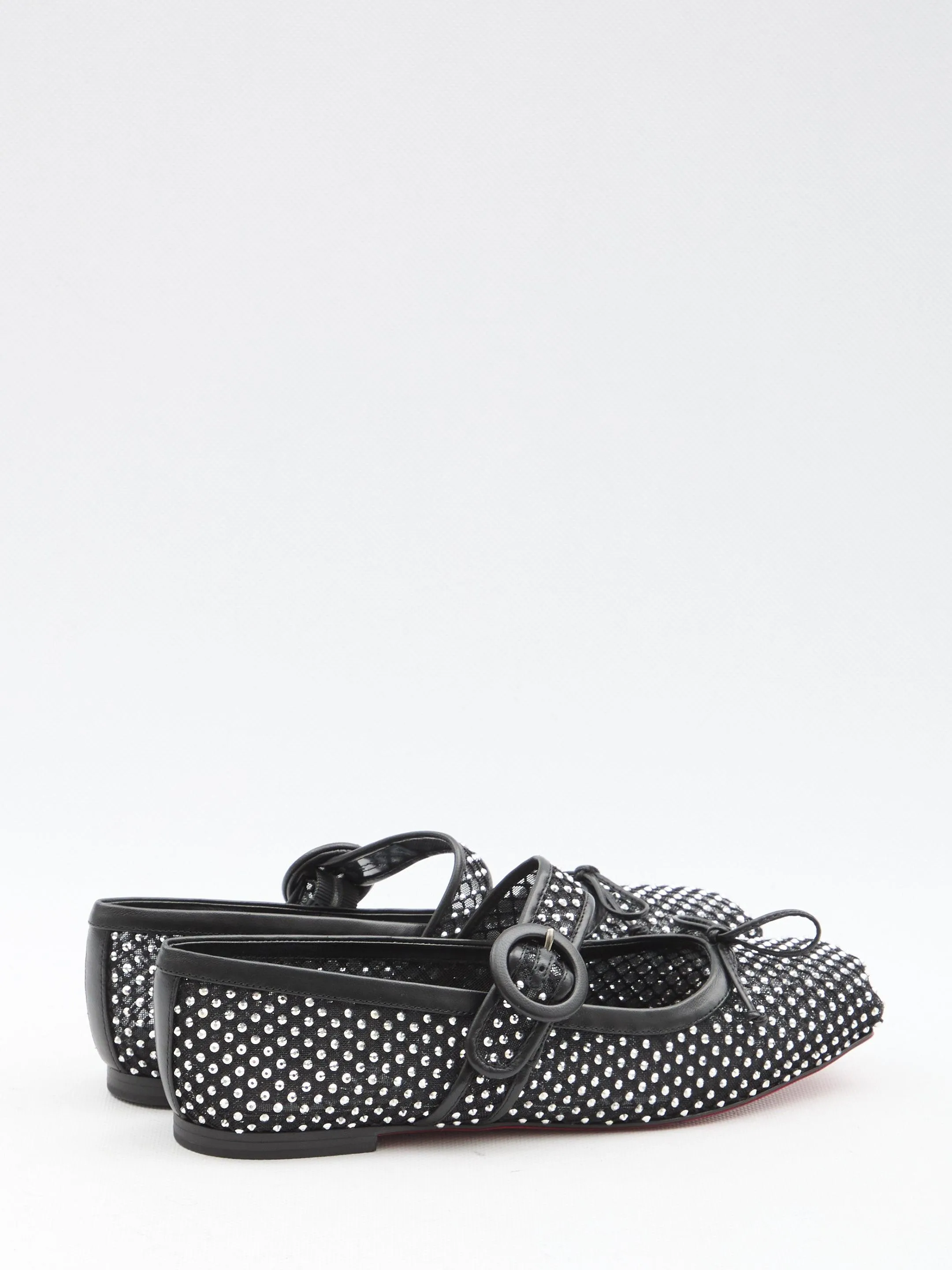 Christian Louboutin Mamastrapitina Crystal  Ballerinas Flats
