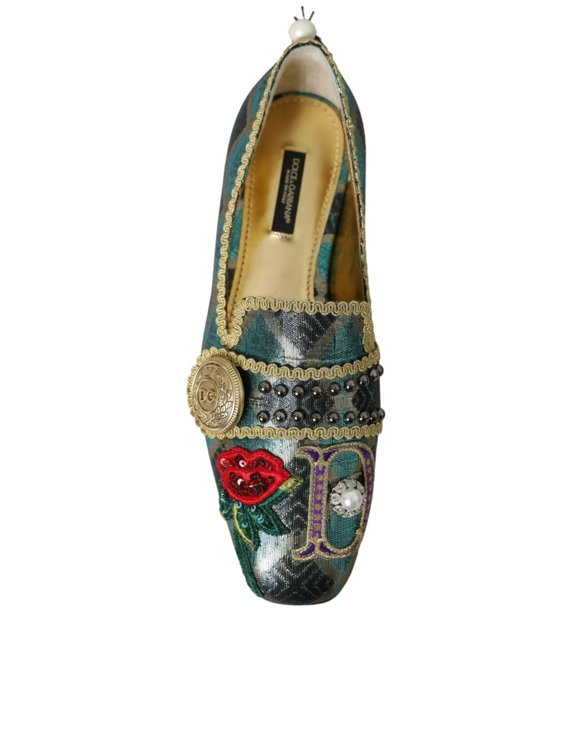 Dolce & Gabbana Brocade Tassel Loafers