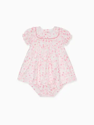 Fuchsia Floral Rosaura Baby Girl Set