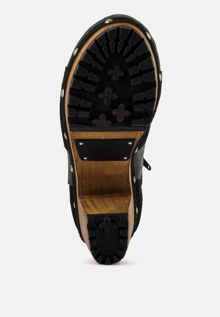 Huron Fine Suede Patchwork Ankle Boots