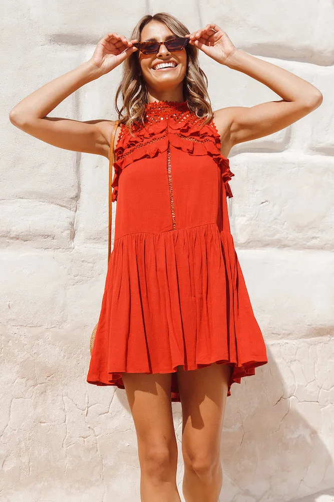 Infatuation Dress Rust