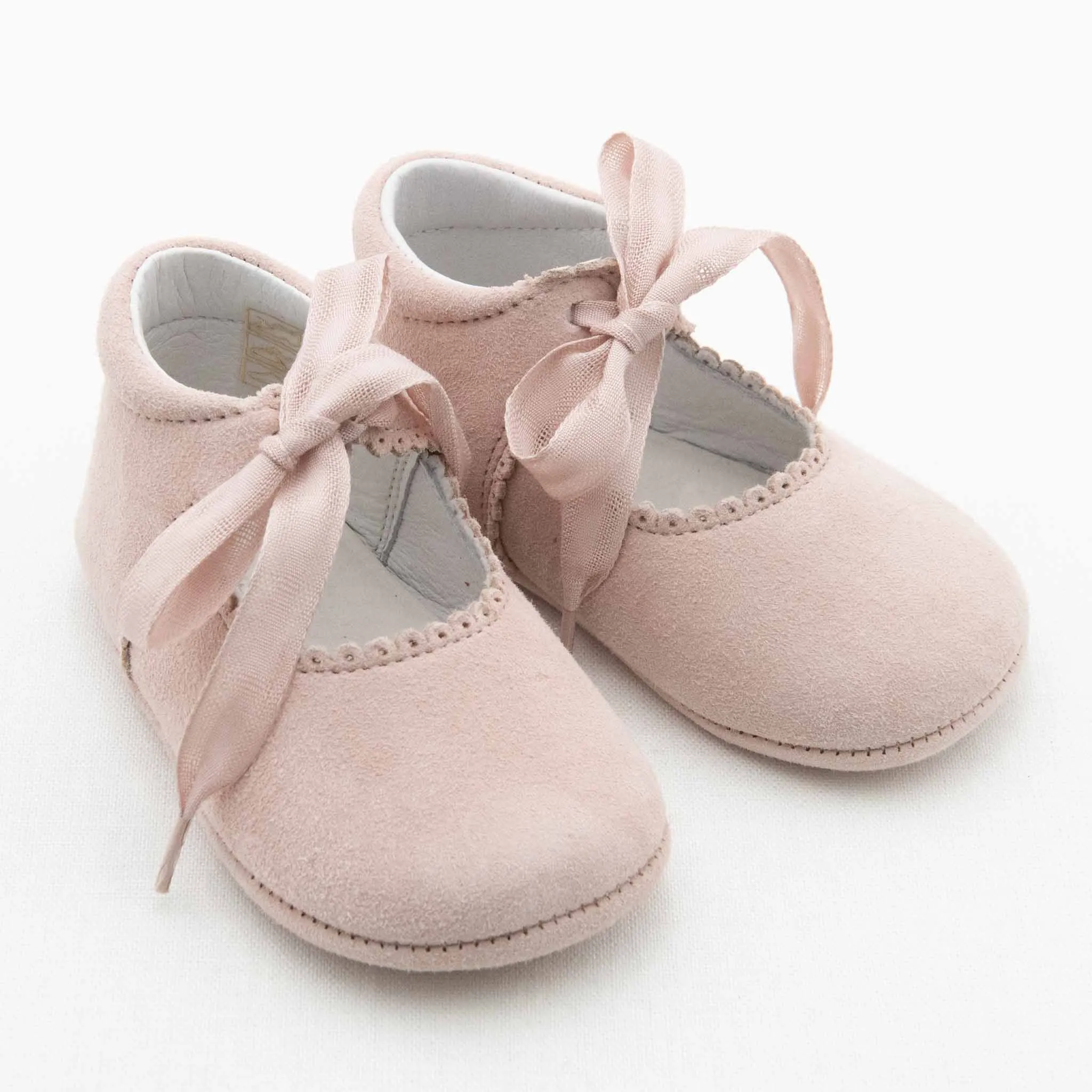 June Suede Tie Mary Janes