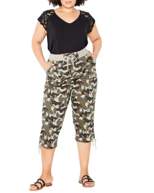 Kendall Cinched Capri | Camo