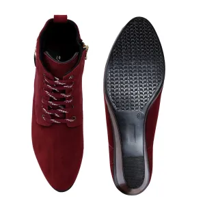 Luxurious Suede Ankle Boots for Women L-71