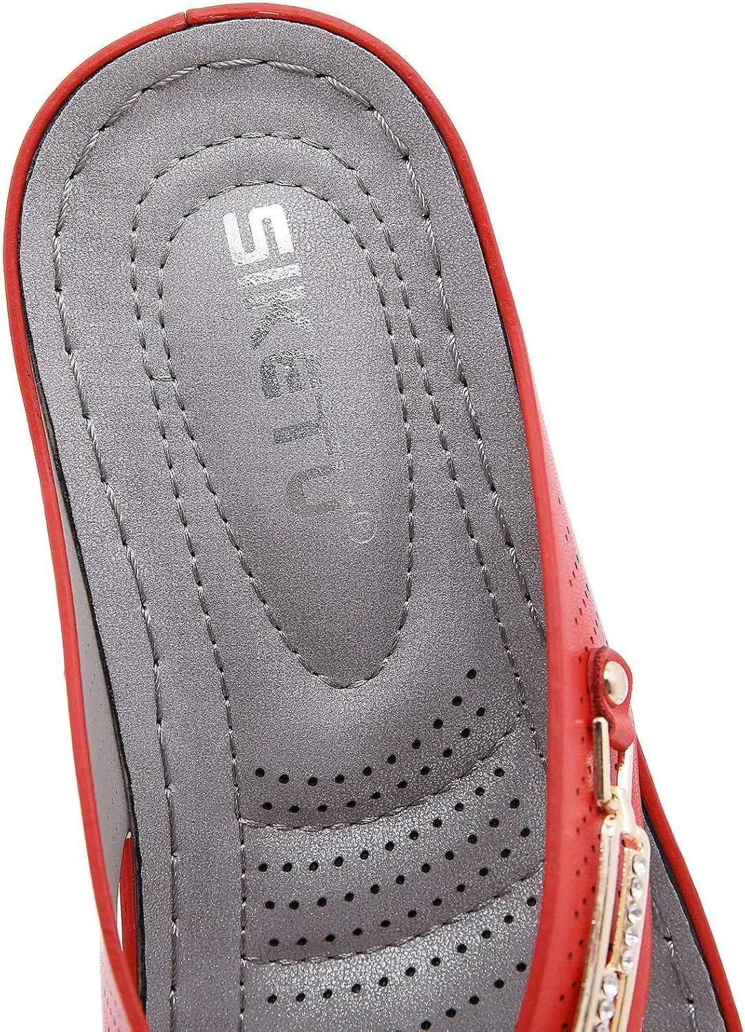 Platform Womens Sandals, Women's Wedges Flip-Flops Beach Sandals Clip Toe Casual Sandals Arch Support Massage Sandals