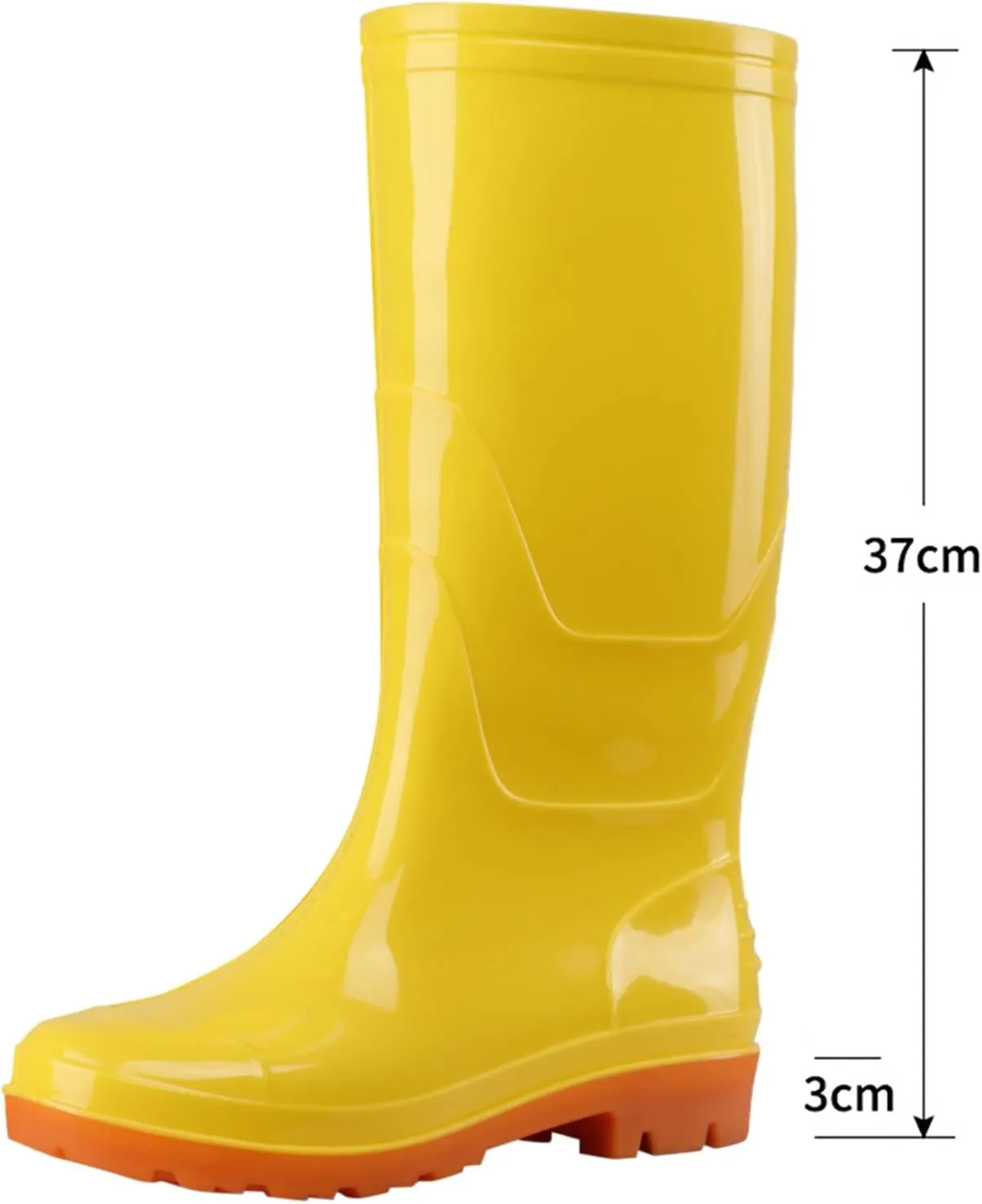 Rain Boots for Women Waterproof, Women's Tall Rain Boots Wide Calf Waterproof Lightweight Garden Shoes Comfortable Anti-Slipping Rubber Shoes