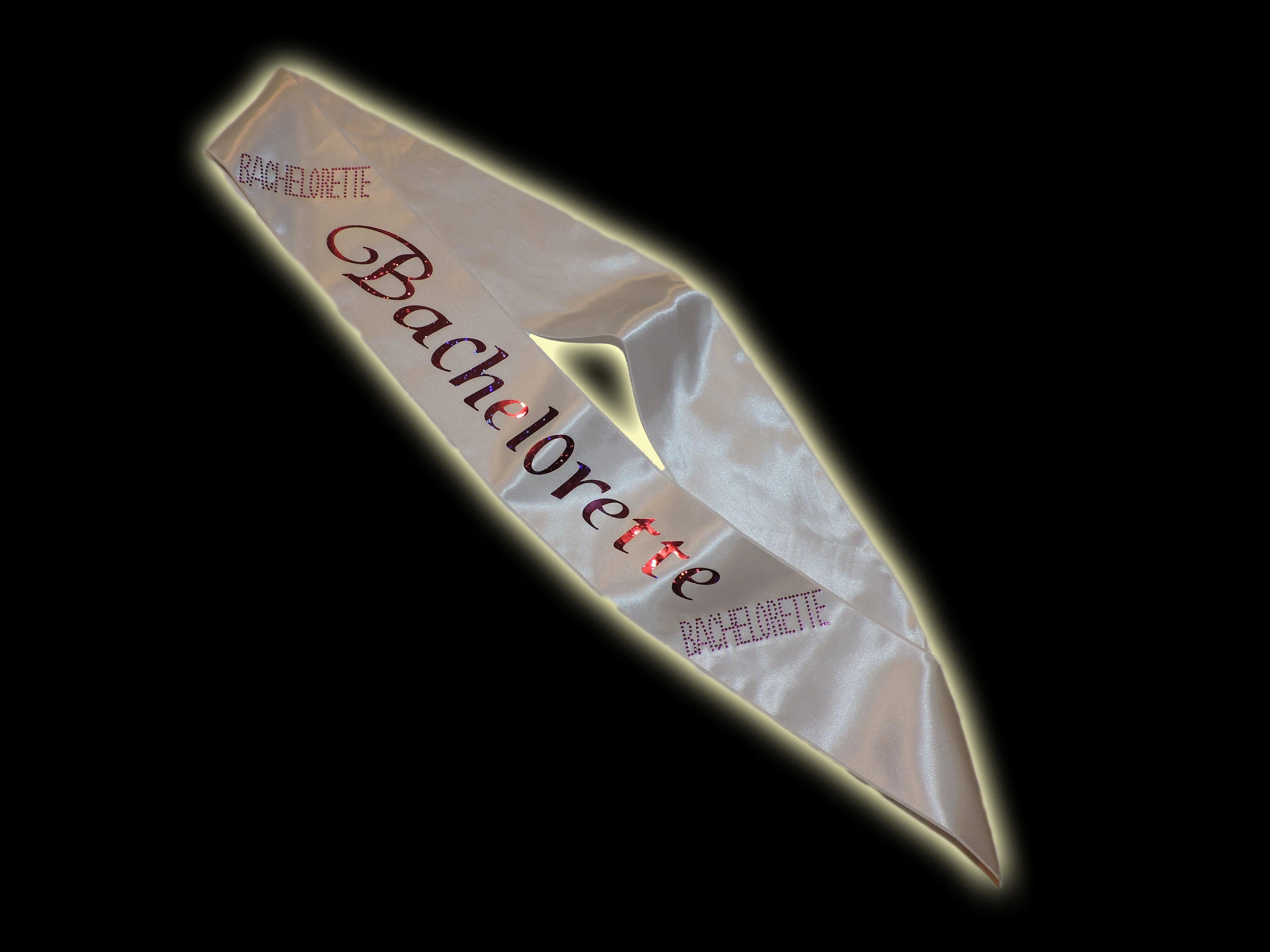 White Bachelorette Sash