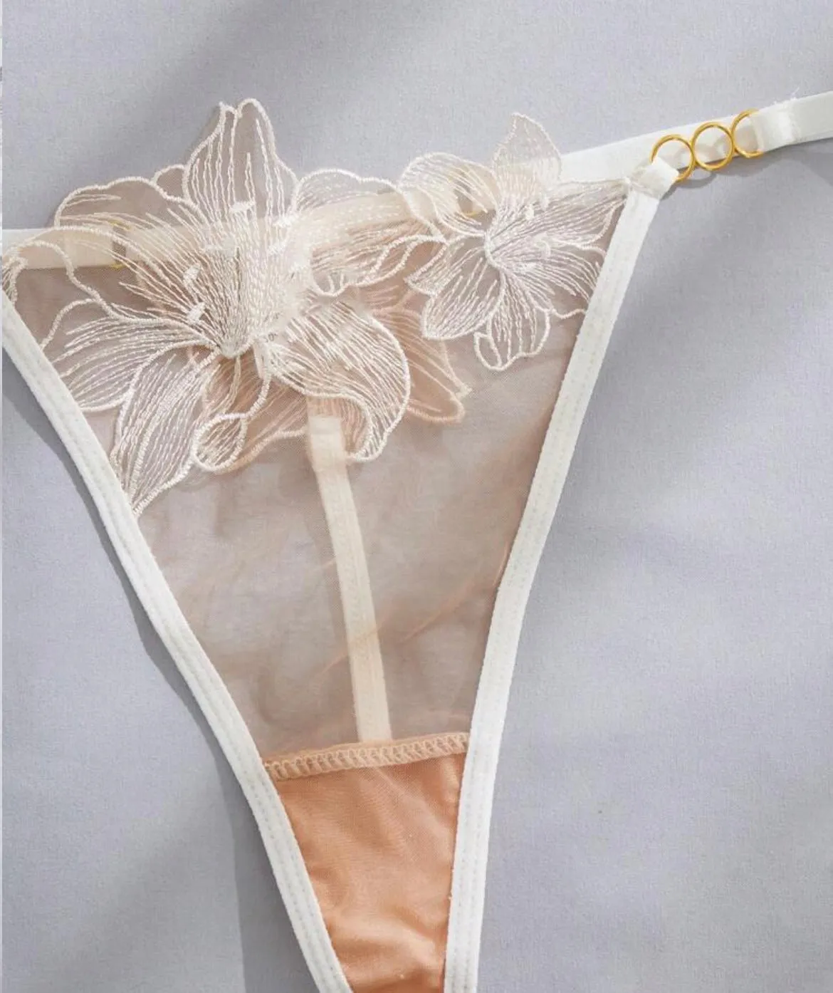 White Lingerie Set Embroidered