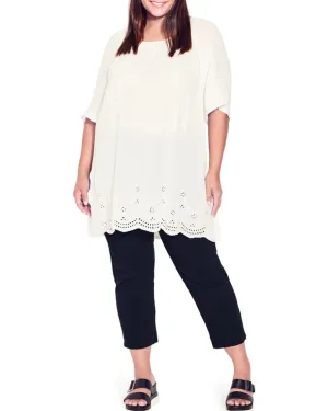 Zuri Cropped Pull On Pant | Black