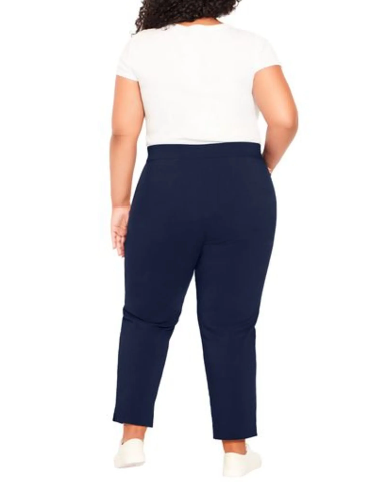 Zuri Cropped Pull On Pant | Navy